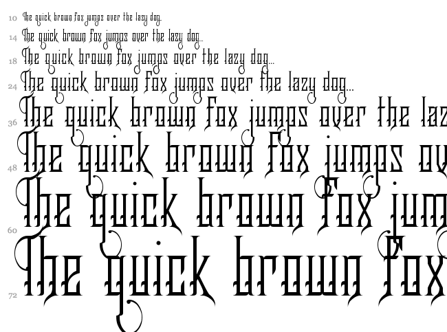 Royalty Savior font waterfall